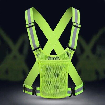 Reflective Safety Vest Lightweight Elastic Safety Vest with