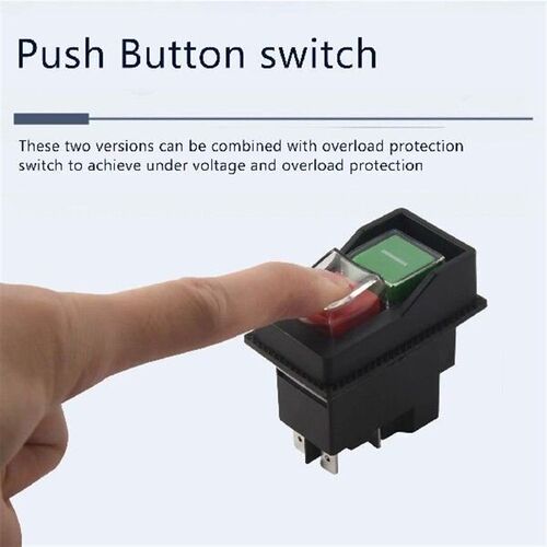 Waterproof Electromagnetic Push Button Switch 5 Pins KJD17