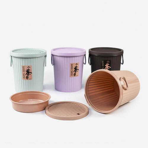 Manufacturer Direct Supply: Round Tea Leaf Waste Bin, made o