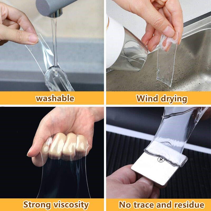 Self Adhesive Traceless Double Sided Nano Tape Waterproof Tr
