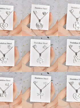 30set/lot rendy Stainless Steel Silver Color Love Heart Pend