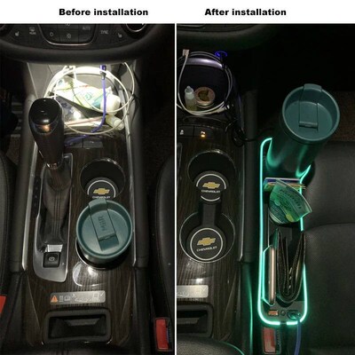 LED Car Seat Crevice Storage Box Car Organizer Seat  Filler