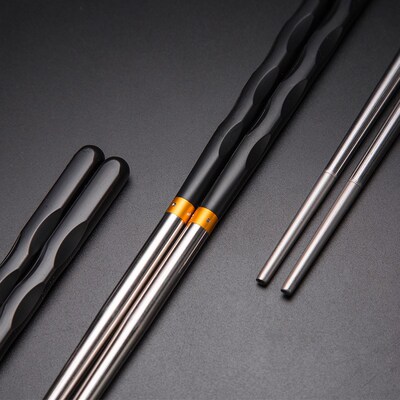 10Pair Stainless Steel Chinese Chopsticks Japanese Wan
