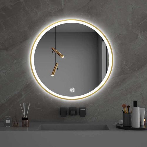 Aluminum frame LED light-emitting lamp mirror wash basin wal