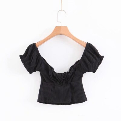 Bella philosophy Summer ops for women blouses black white cr