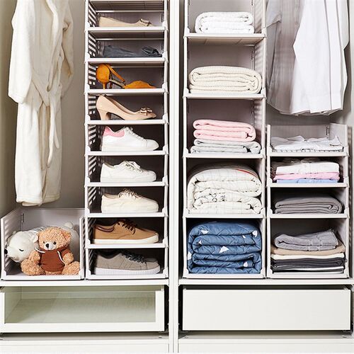 Detachable Clothes Organizer Wardrobe Partition Board Drawer