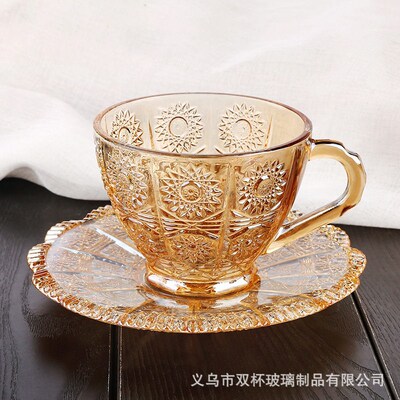 Ins Retro Palace Style ffee Cup And Saucer Set Household Wat