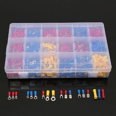 1200 Pcs Electrical Wire Ring Fork U-type Spade Terminal