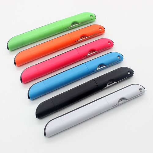 Creative Multifunction Plastic Ballpoint Pen With Folding Sc