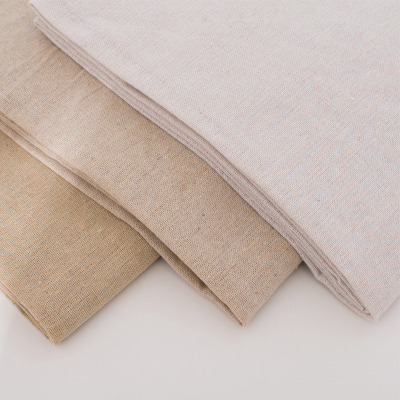 50x155cm Raw Cloth Faux Linen Cotton Fabric Rough Solid Line
