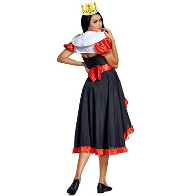 Kid Adult Queen of hearts Alice in Wonderland Costume Poker