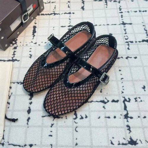 Ohmmayby Summer New Womens Mary Jane Water Diamond Mesh