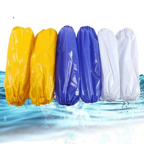 PVC extended anti-fouling labor waterproof sleeve white indu