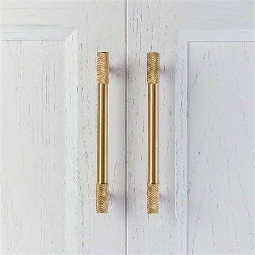 Satin Brass Diamond Knurled/Textured Cabinet Knob Kitchen