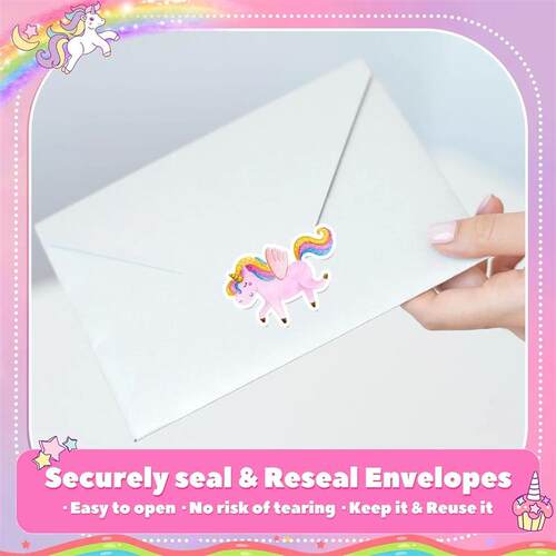 100-500pcs Cartoon Animal Unicorn Sticker kids Reward Sticke