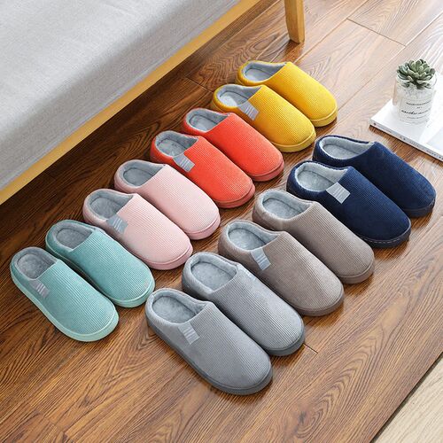 Cotton Slippers For Womens Home Indoor Warm Couple Plush Ho