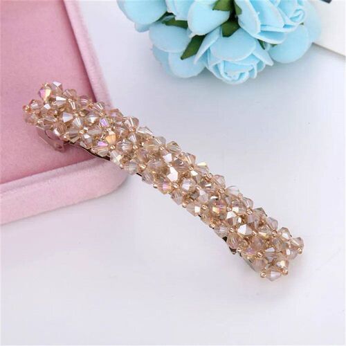 New Korean Elegant Hairpins Hairgrips Crystal Rhinestone Bar