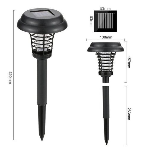 Solar LED Mosquito Repellent Killer Lamp Outdoor Mosquito