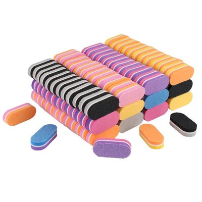 10/20/40Pcs  Nails Sponge File Buffer Block Double Color Buf