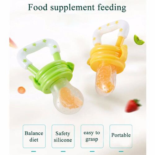Baby Food Nipple Feeder Pacifier Fruit Feeding Supplies Sili