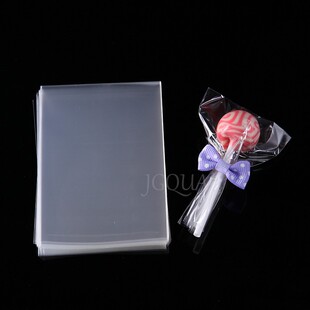 Transparent Flat Open Top Small Plastic Bags Candy Lollipop