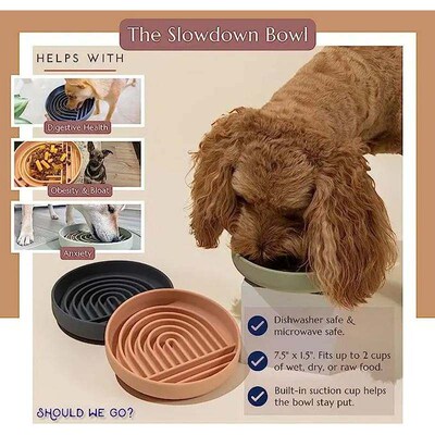 Pet supplies Slow Food  Bowl Cat Anti-Knockover Anti-Slip Fo