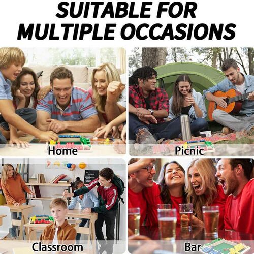 classroom games Shut The Box Dice toys Family Wooden Board牌