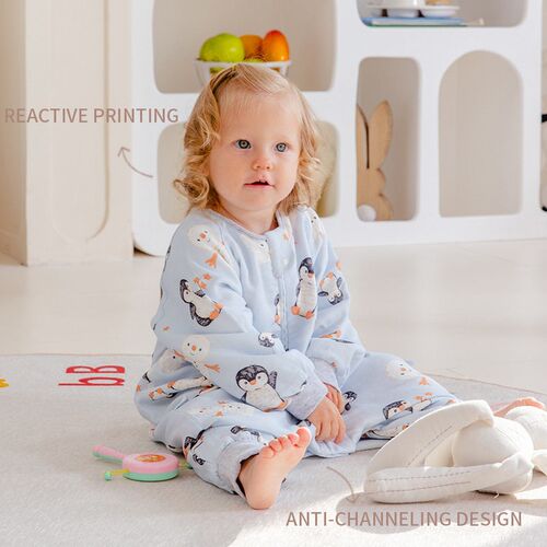 Split Leg Sleeping Bag Four-layer Gauze Childrens Baby Styl