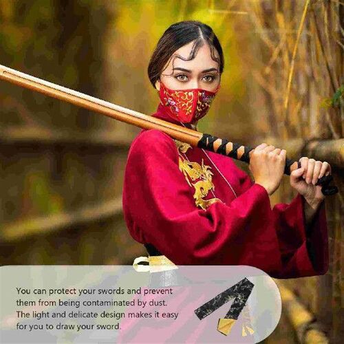 Samurai Wakizashi Tanto Cover Silk Bag for Swords Storage