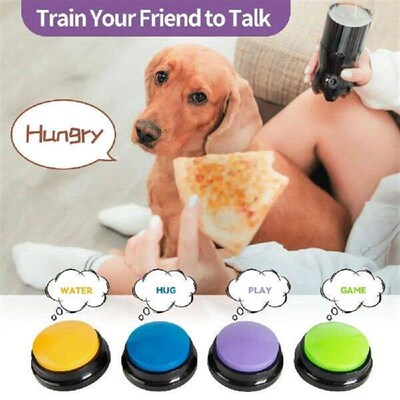 Recordable Pet Starter Talking Speaking Buttons Dog