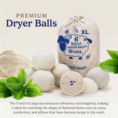 Laundry Wool Dryer Balls Fabric Softener Clothing Wrinkles