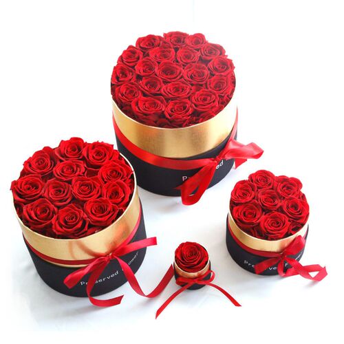 Flower Box Preserved Flower Holiday Gift Hug Bucket Gift E-c