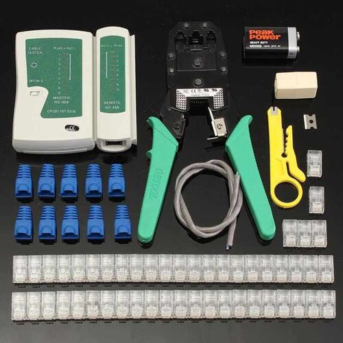 RJ45 Ethernet Lan Tester Kit Network Cable Tester Quality Cr