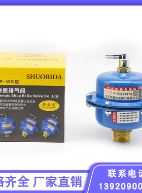 硕必达ZP-WG型全自动快速排气空调锅炉暖气煤改气工程放气