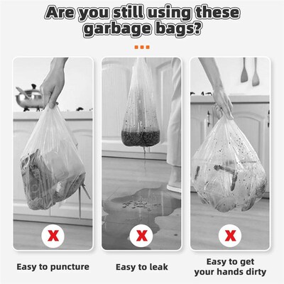 40-80PCS Garbage Bag Household Thickened Convenient Desktop