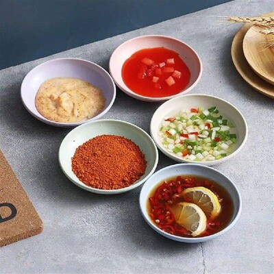 Leaf Round Shape Seasoning Dish Durable Kitchen Utensils