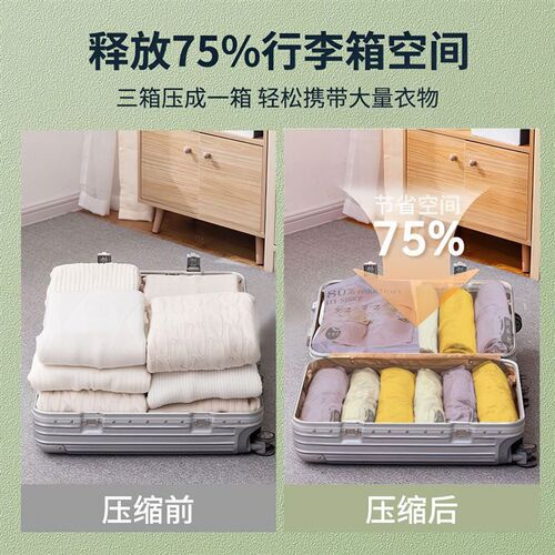 Roll Vacuum Space Saver Storage bags Travel Compression Bags