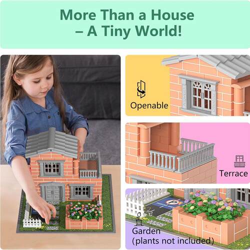 Mini House Building Kit bricks house Block Toys Construction