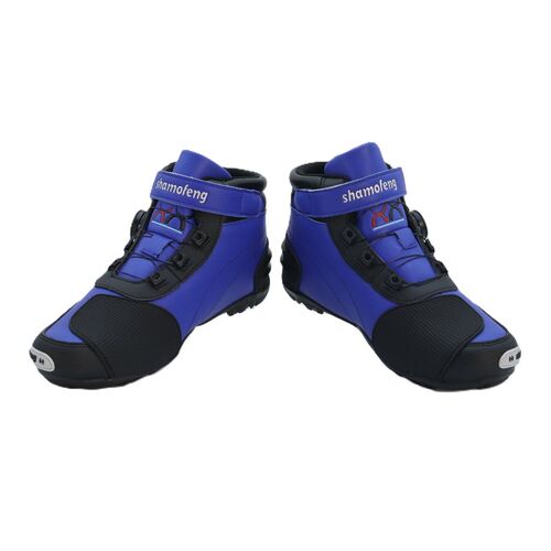 Motorcycle Boots Men Leather Motos Breathable Anti Slip Wear