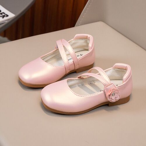 Princess Girls Shoes Kids Leather Shoes For Medium Big Girl