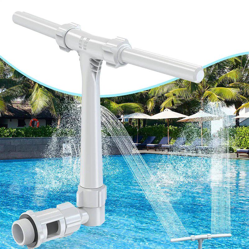 Swimming Pool Waterfall Fountain Kit Double head fountain Wa