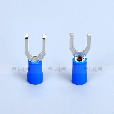 冷压端子FSV2- 凸缘叉形预绝缘端头 接线端子 紫铜材质1000只