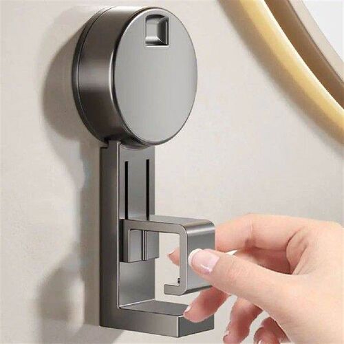 2Pcs Plastic Suction Cup Basin Hook Wall Mounted Punch-Free
