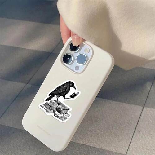 50pcs Halloween Retro Horror Gothic Witch Sticker, Graffiti