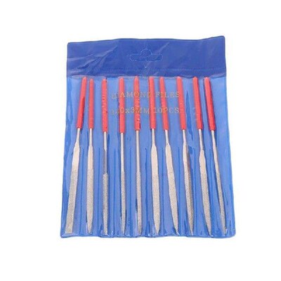 140mm 10PCS Diamond Mini Needle File Set Hand Tools For