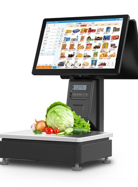 爱宝I智能识别收银秤 条码秤 生鲜水果零售收银称重ll