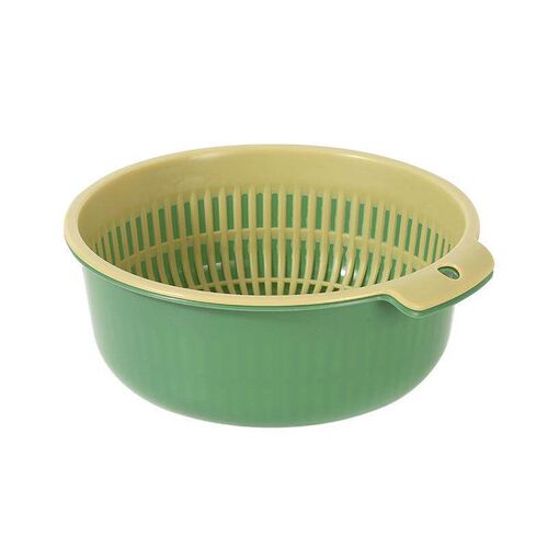 Large Double-Layer Vegetable Washing and Draining Basket for