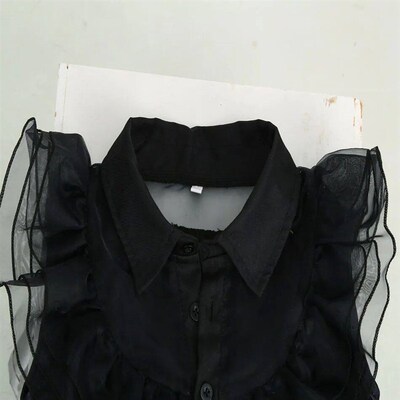 Girls Wednesday Dress Children Addams Halloween Black