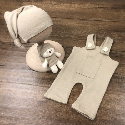 2 Pcs Newborn Photography Props Crochet Outfit Baby Romper H