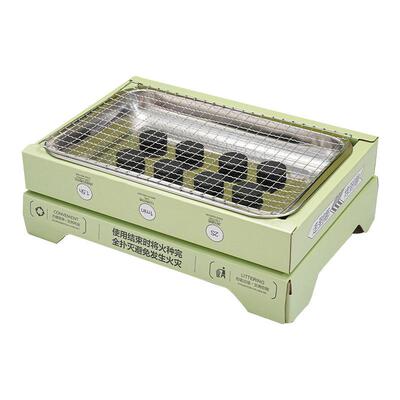 Disposable barbecue grill, portable outdoor, smoke-free,